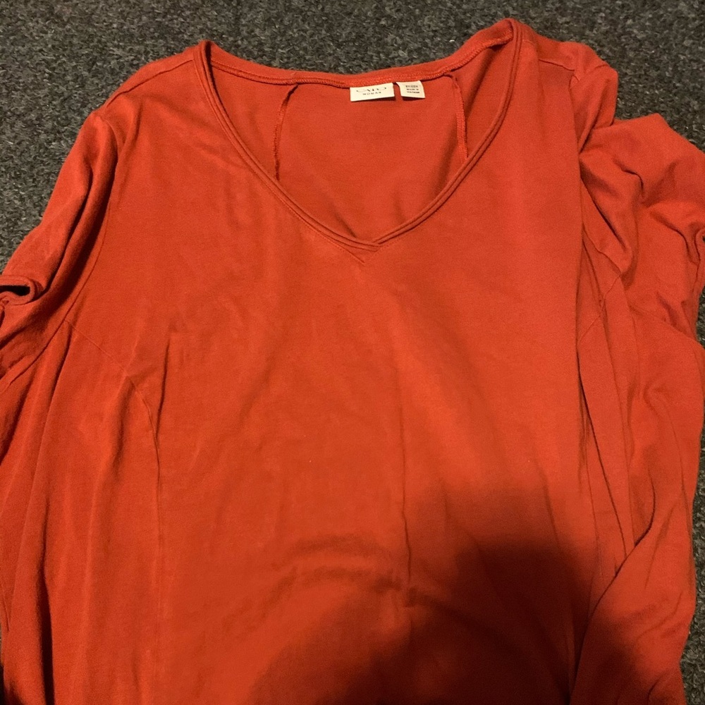 Orange shirt